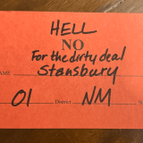 Rep. Stansbury's HELL NO on the dirty deal.