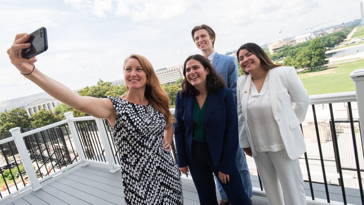 Congresswoman with Interns